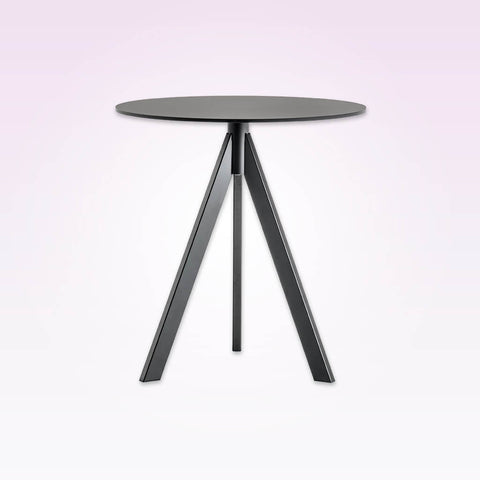 Arki-Base three leg steel round dining table