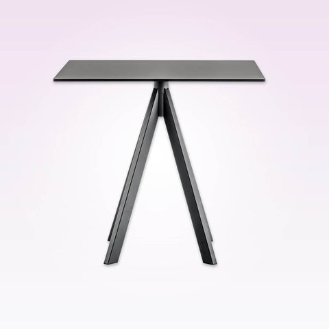 Arki-Base four leg steel  square dining table 