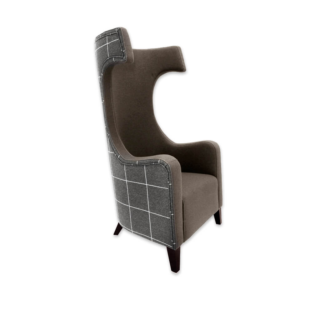 Capture high back accent chairs with tall hammerhead backrest and deep padded cushion  - Designers Image