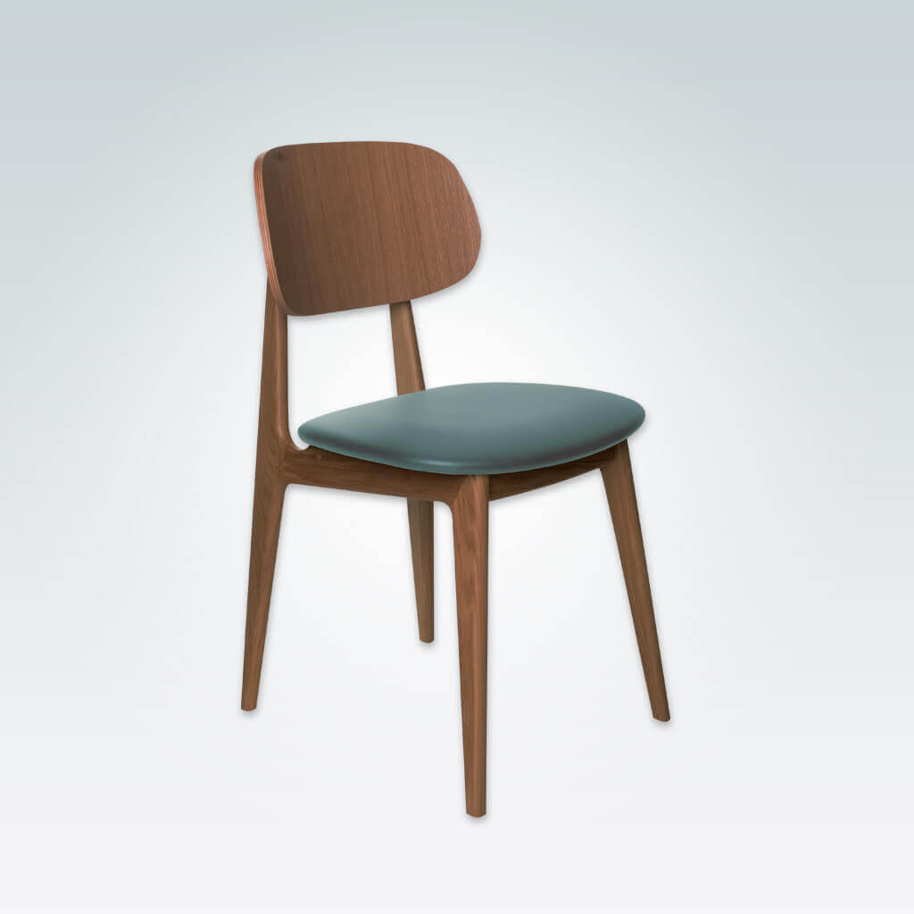 Cori Wooden Open Back Restaurant Chair with Upholstered Seat 3081 RC1