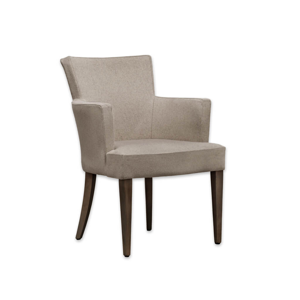 Evelyne Beige  Fully Upholstered Armchair - Designers Image