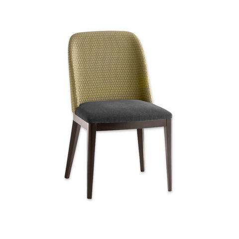 Gabi gold and black Dining Chair Upholstered Back 3062 RC1