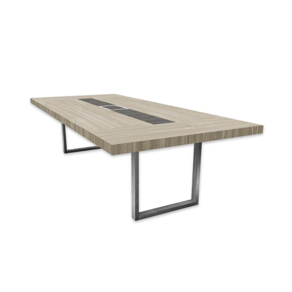 Maca conference table With ski legs - Designers Image