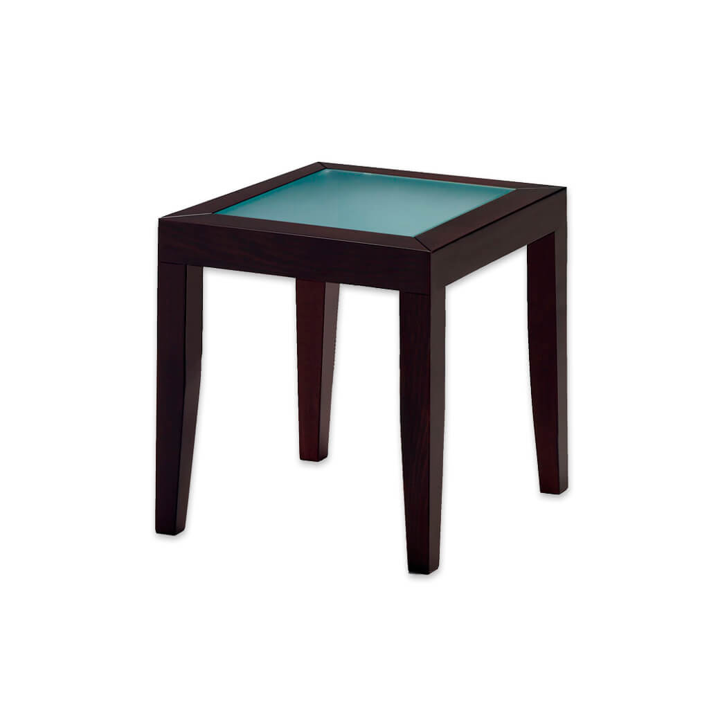 Topini Glass Top Hotel Table - Designers Image