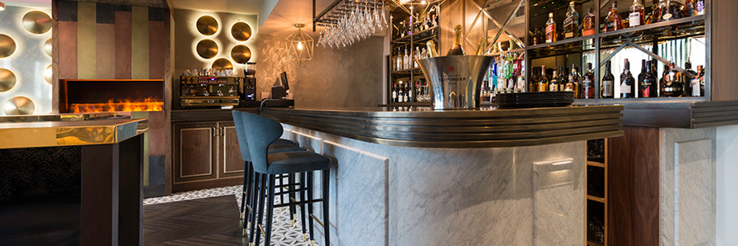 bar hospitality furniture with wenge timber legs