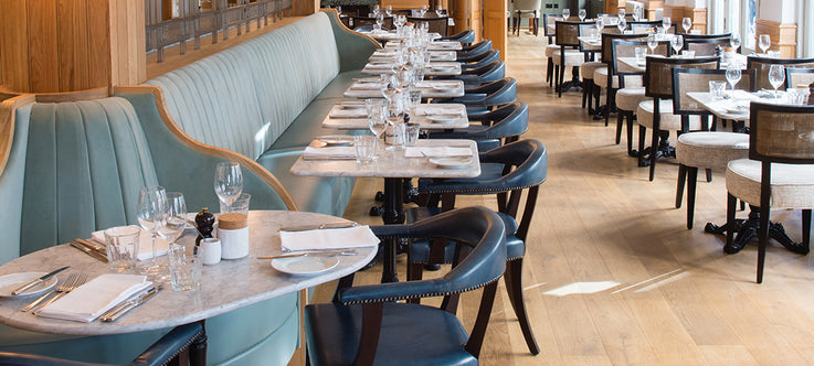 Duck Egg Blue Banquette Contract Furniture