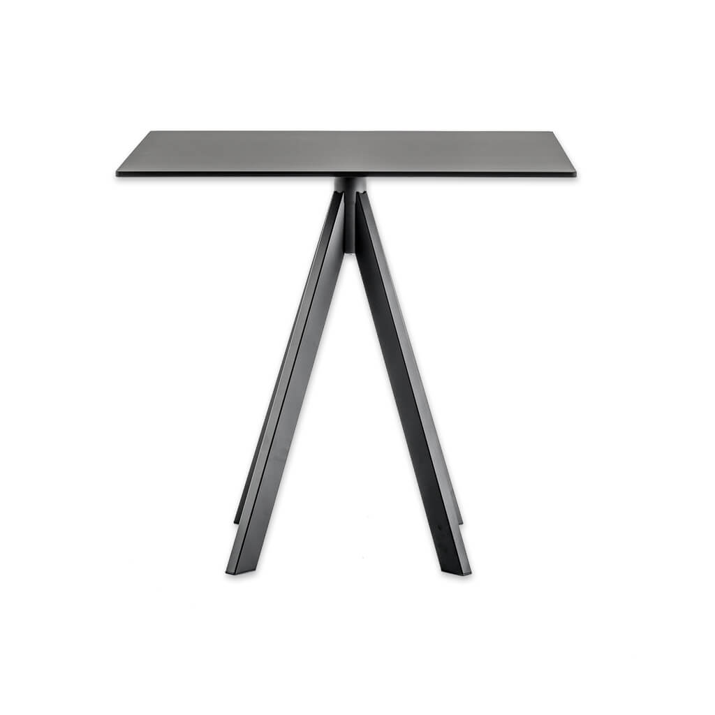 Arki-Base four leg steel square dining table  - Designers Image