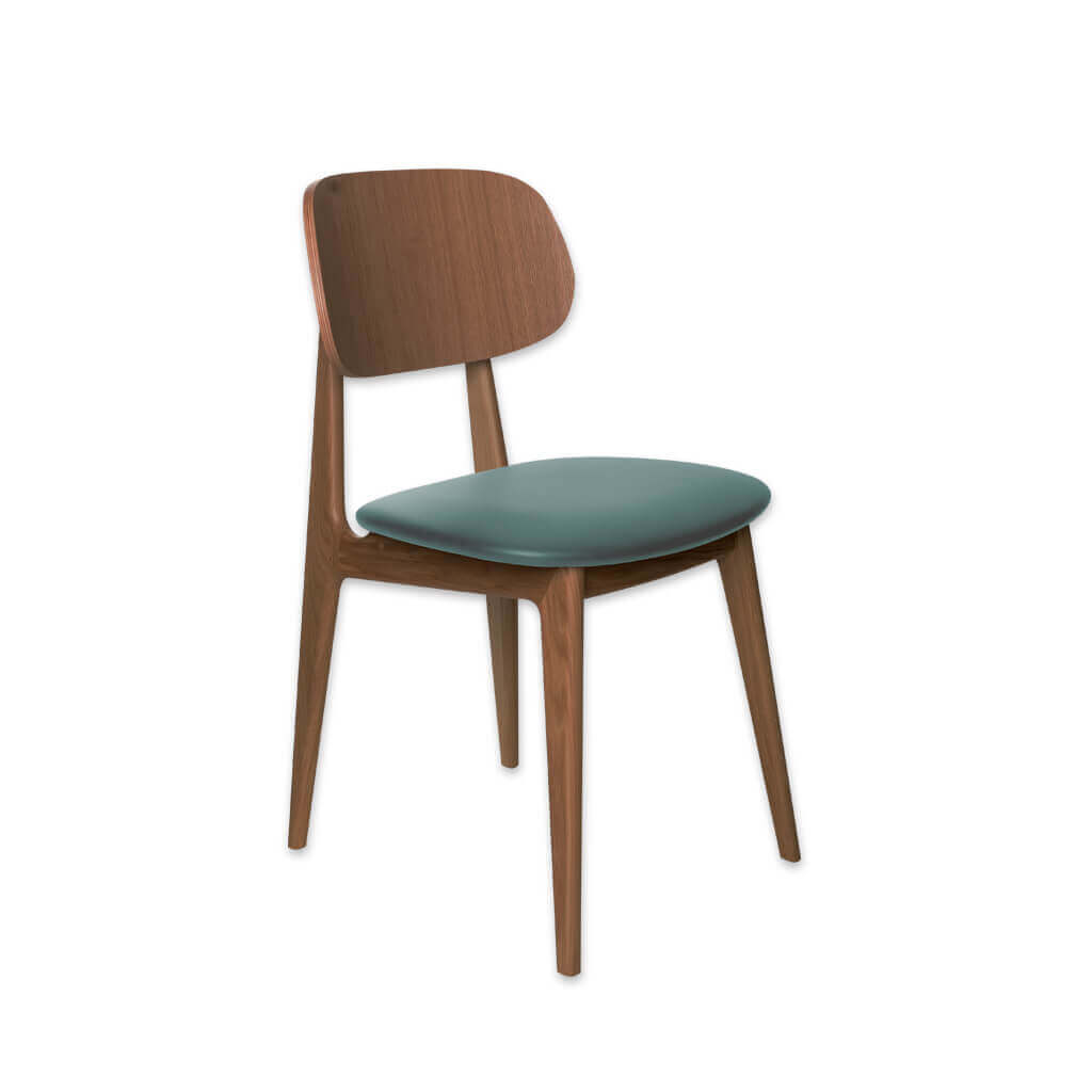 Cori Wooden Open Back Restaurant Chair with Upholstered Seat 3081 RC1 - Designers Image