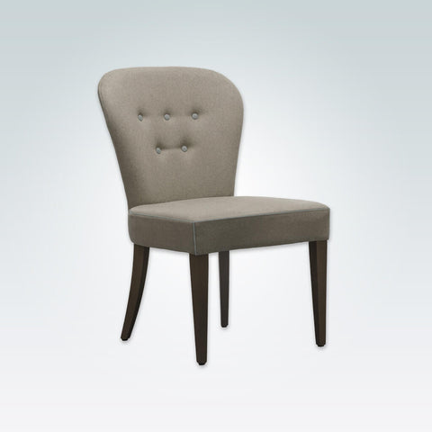 Evelyne Brown and Cream Dining Chair with Button Detail SE04 RC1