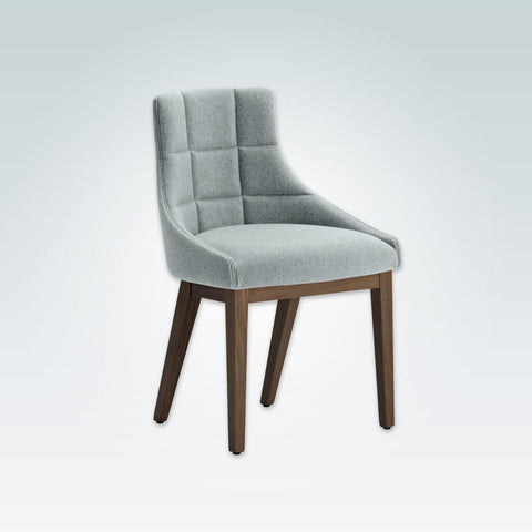 Paris Duck Egg Blue Armchair with a Curved Back and Quilting Detail 