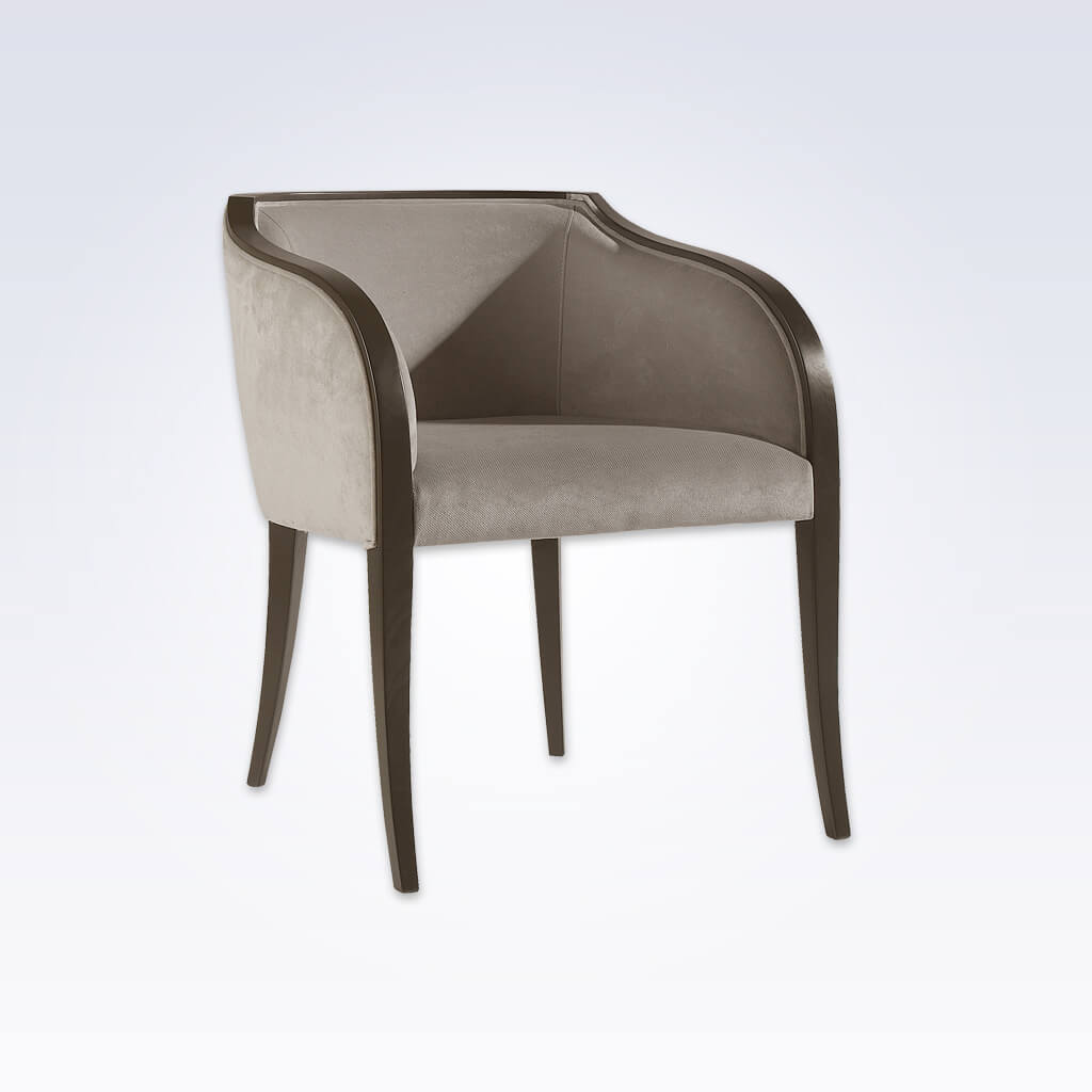 Sierra Fabric Tub Chair With Forward Splayed Legs and Sweeping Armrests 