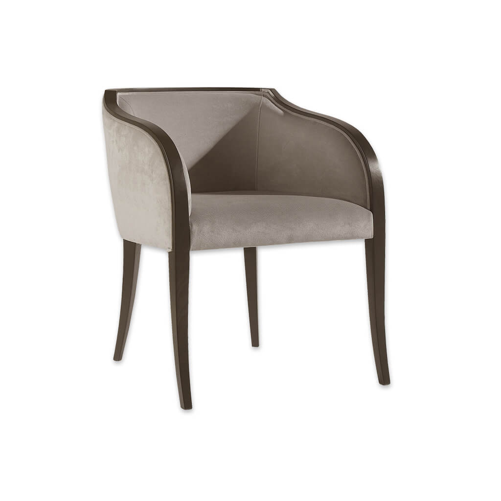 Sierra Fabric Tub Chair With Forward Splayed Legs and Sweeping Armrests  - Designers Image