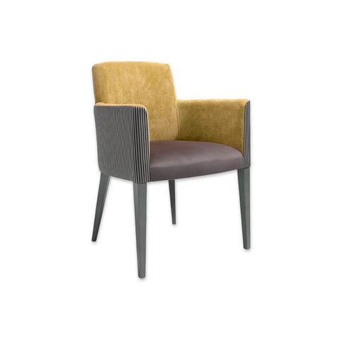 Tori Striped Tub Chair Deep Padded Seat and Tall Backrest 